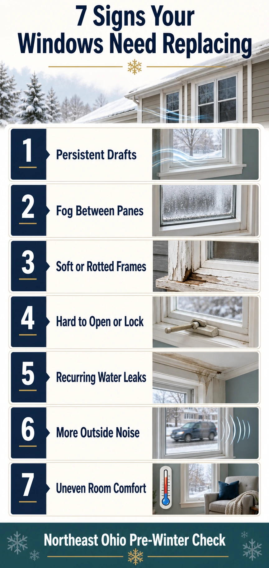4 seven signs windows need replacing ohio infographic.