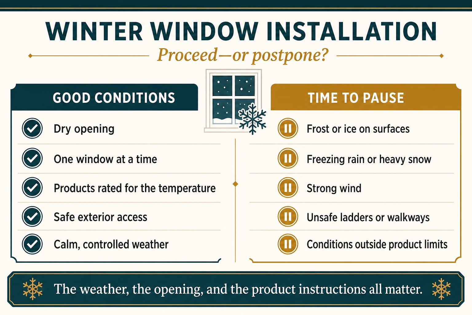 Article 34 winter installation infographic.