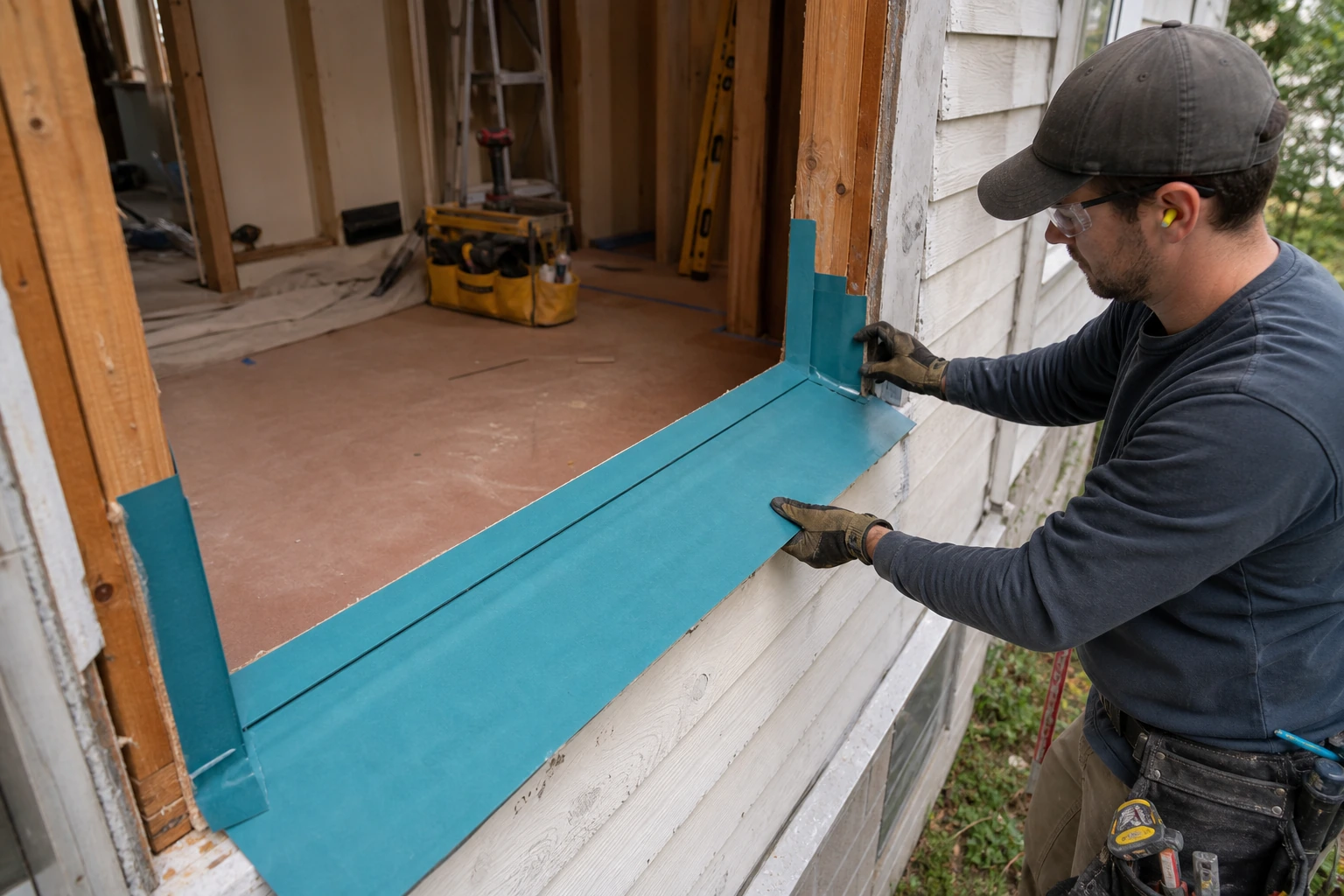 Article 33 full frame window sill pan flashing.