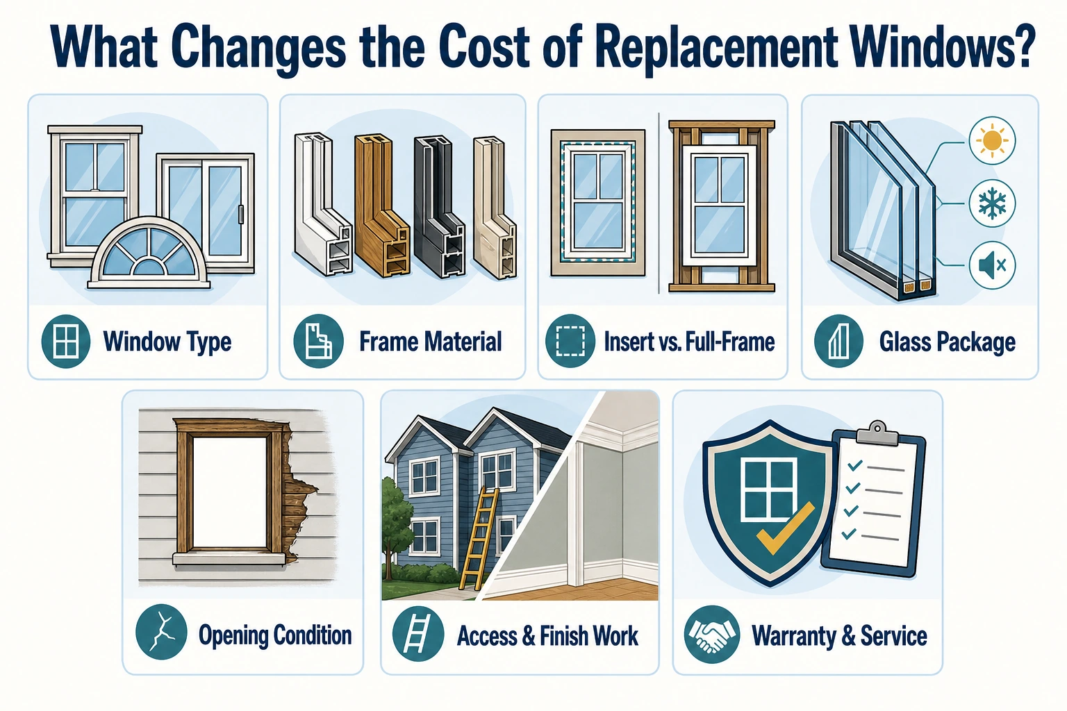 2 window cost factors infographic.
