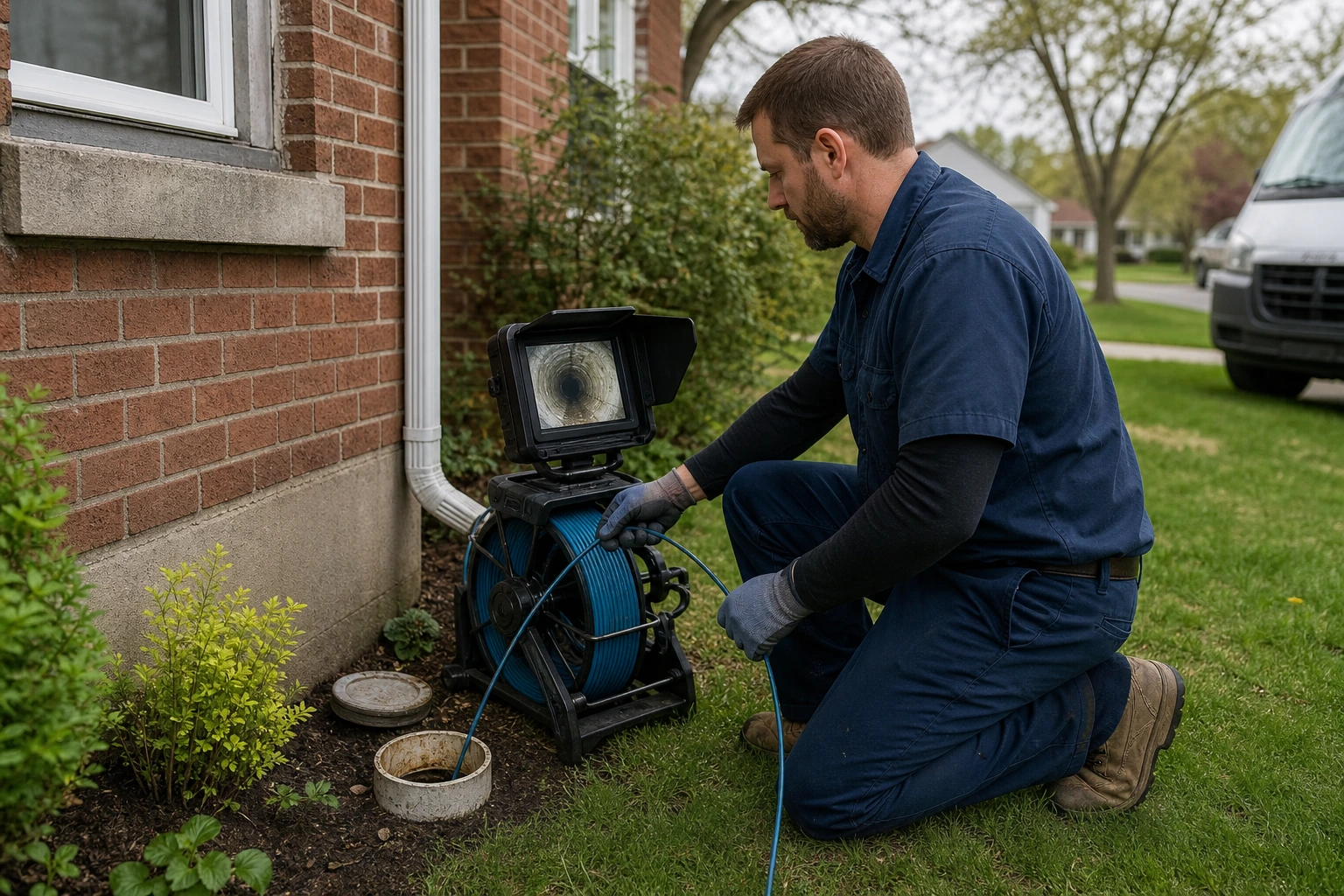 Sewer line camera inspection northern ohio featured.