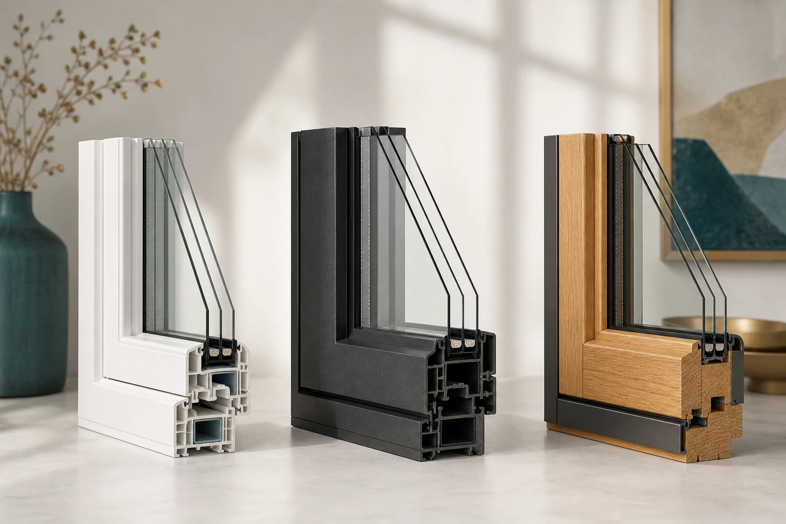 Article 32 window frame material cutaways.