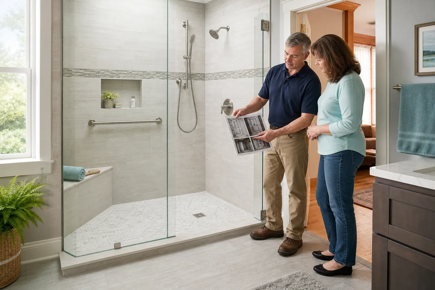 Article 31 walk in shower waterproofing hero.